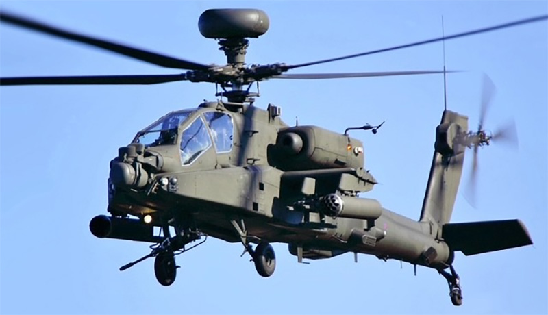 Boeng AH 64 Apache gunship