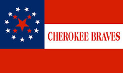Cherokee Braves Battle Flag