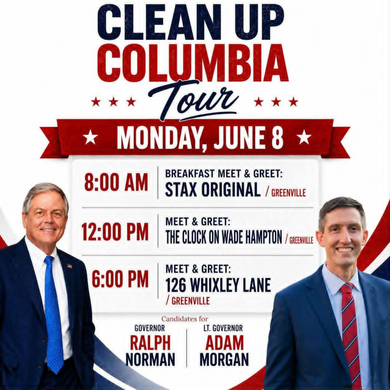 Clean Up Columbia Tour Norman Morgan
