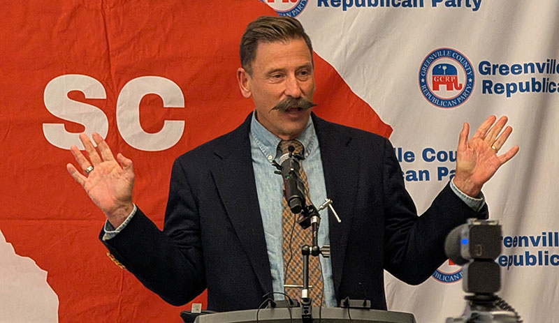 Comptroller General candidate Mike Burkhold makes pitch to Greenville County GOPjpg