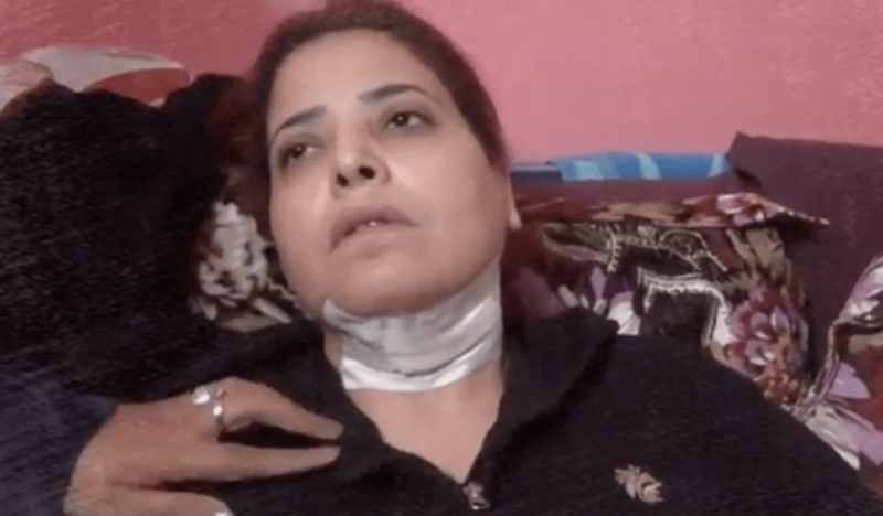 On January 12, 2020, a Muslim man crept up behind a Coptic woman, Catherine Ramzi, who was walking home with groceries. He pulled her head back with a hand full of hair and slit her throat with a knife in the other. Catherine was rushed to a nearby medical center where her throat was sewn with 63 stitches. (Catherine Ramzi Facebook)