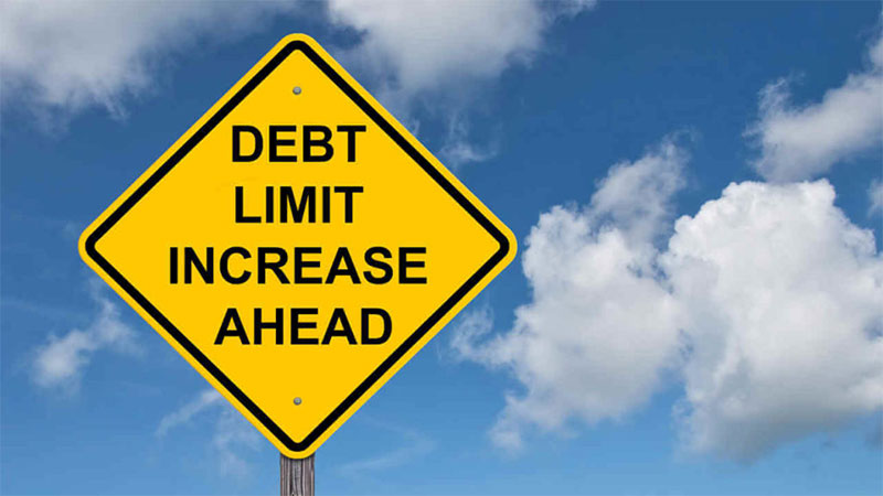 Debt Limit Increase Ahead signage