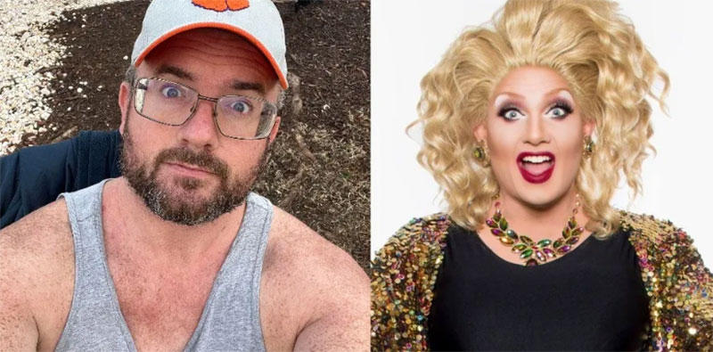 Drag Queen Clay Smith as Delighted Tobehere