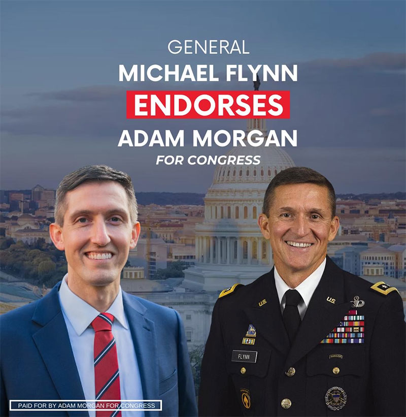 General Michael Flynn Endorses Adam Morgan for Congress