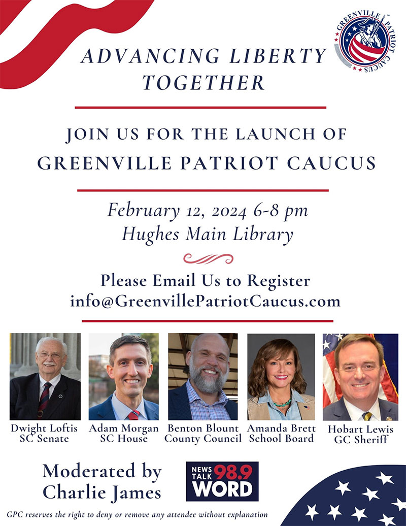 Greenville Patriot Caucus Launch 2 12 24