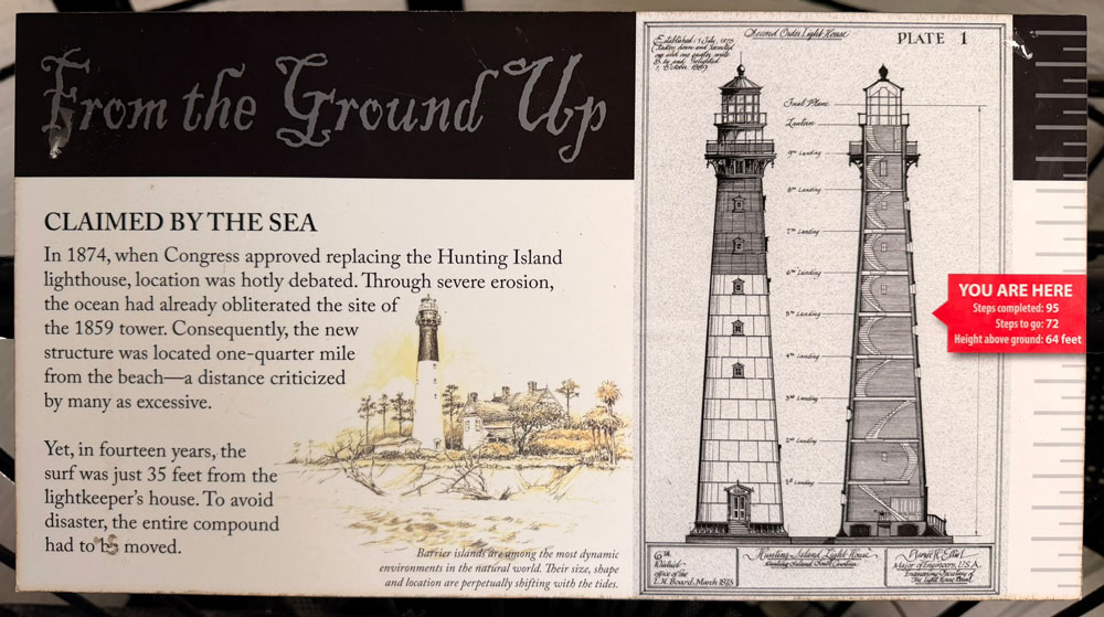 Hunting Island Lighthouse You Are Here Sign