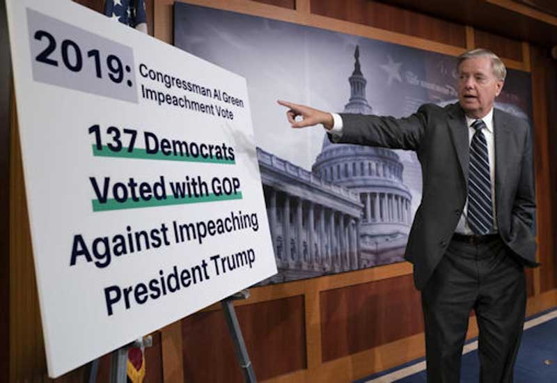 Lindsey Graham with Impeachment Vote Chart