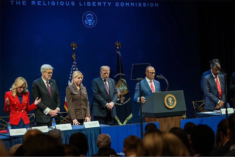 President Trump Champions Religious Freedom Unveils America Prays
