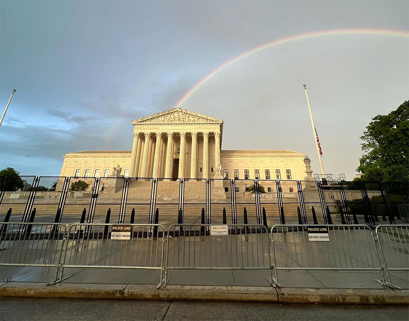 Rainbox over US Supreme Court