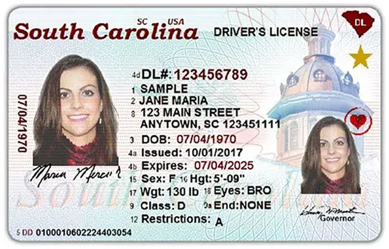 Real ID Sample Jane Maria 2025