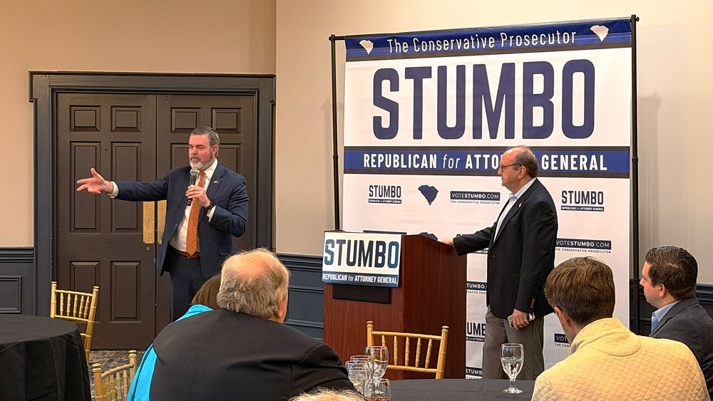 SC Attorney General Candidate David Stumbo at City Club of Greenville