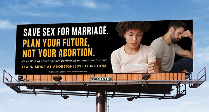 Save Sex For Marriage Billboard