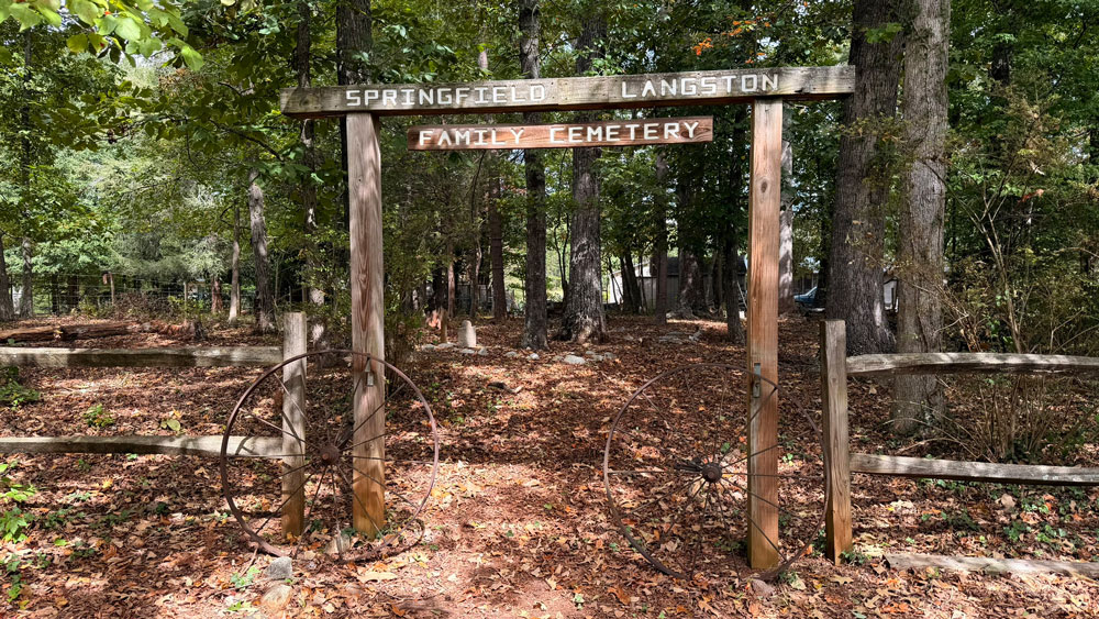 Springfield Cemetery Entrance to the Cemetery facing property owners house