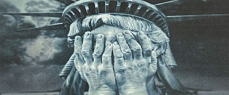 Liberty's Statue has been weeping for a long time. With good cause!