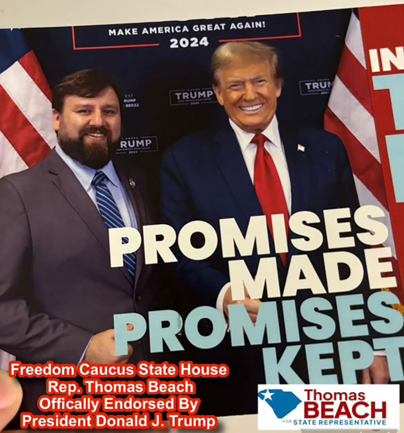 Trump Endorses Thomas Beach