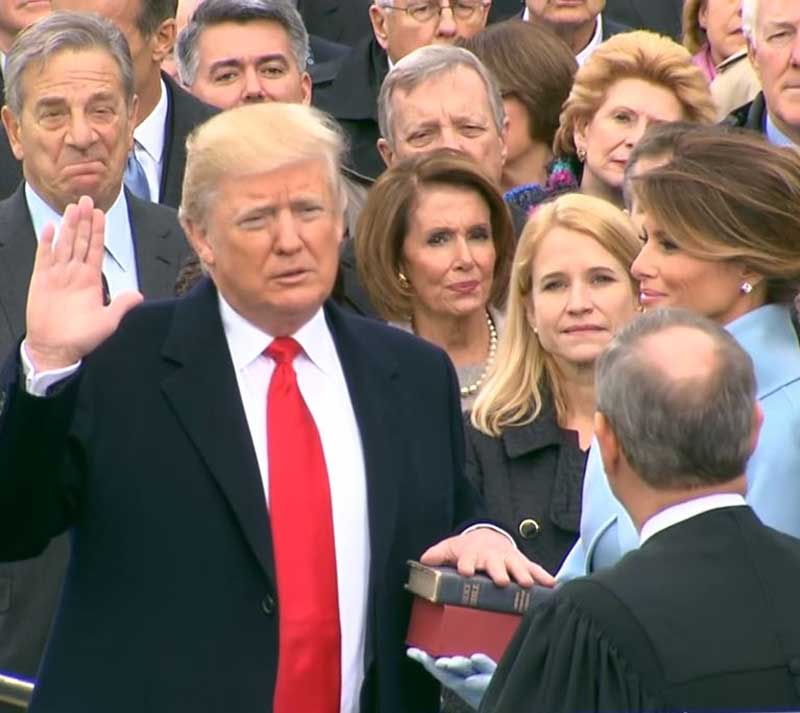 Trump Swearing Oath 2017