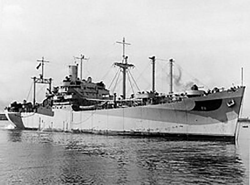 USS Mount Hood in 1944