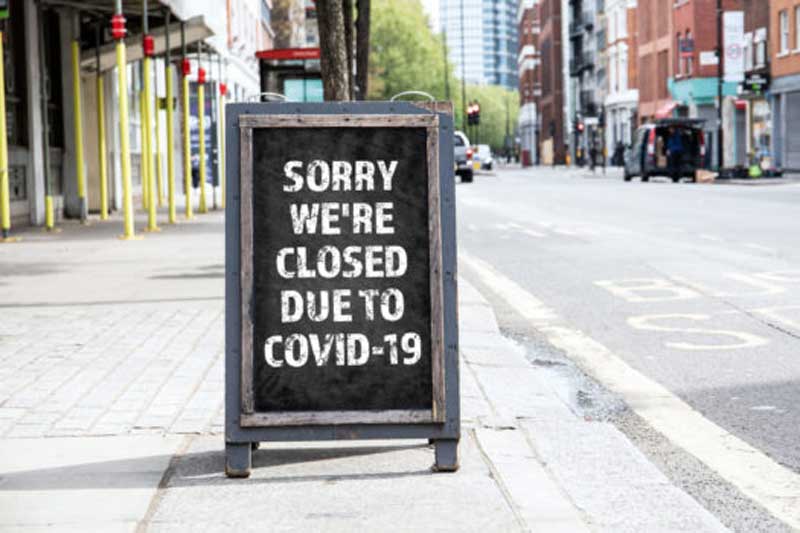 Sorry Were Close Due to Covid 19