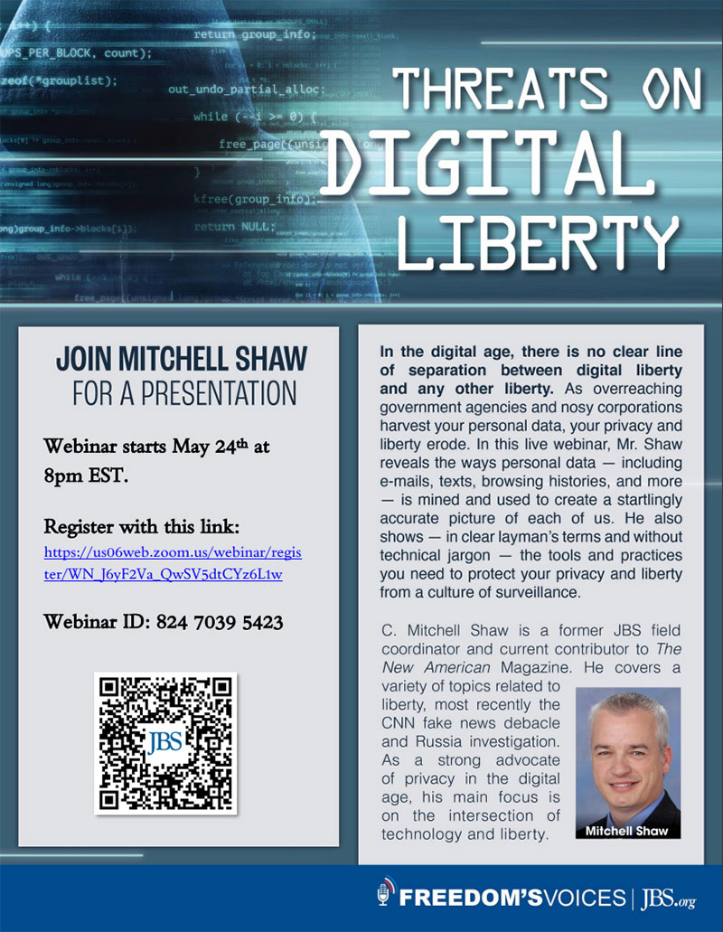 Threats On Digital Liberty Flyer