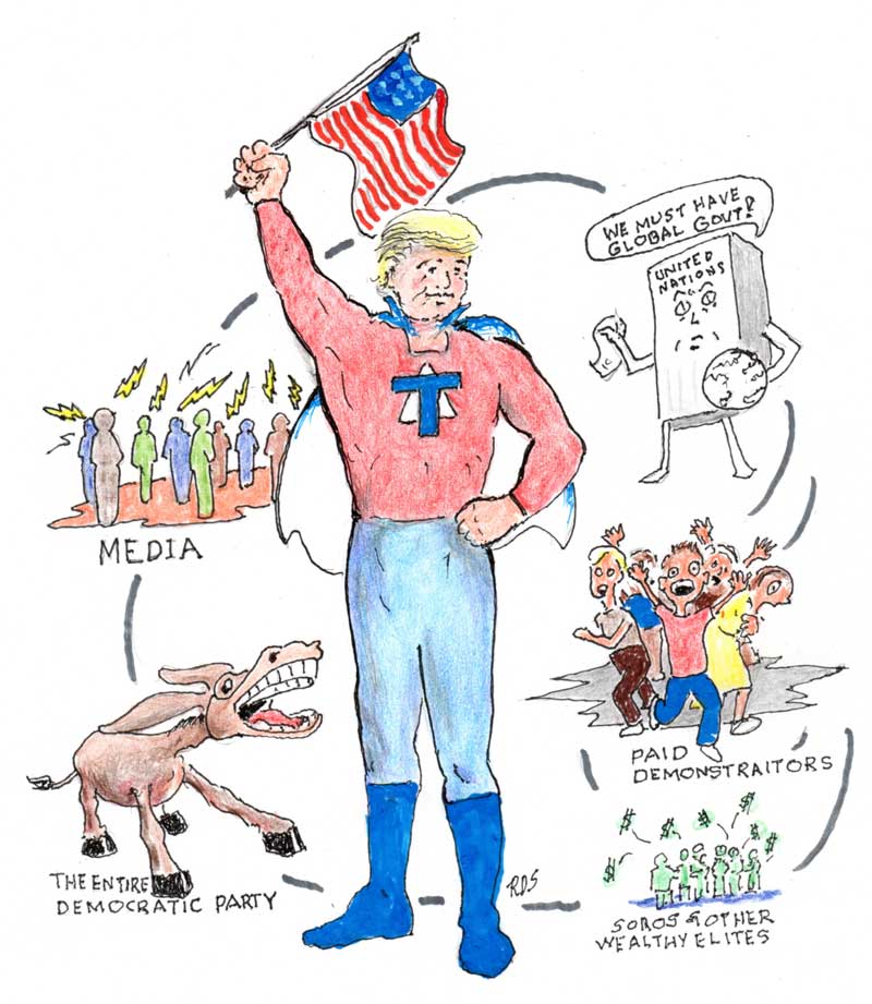 Ray Simmons Political Cartoon