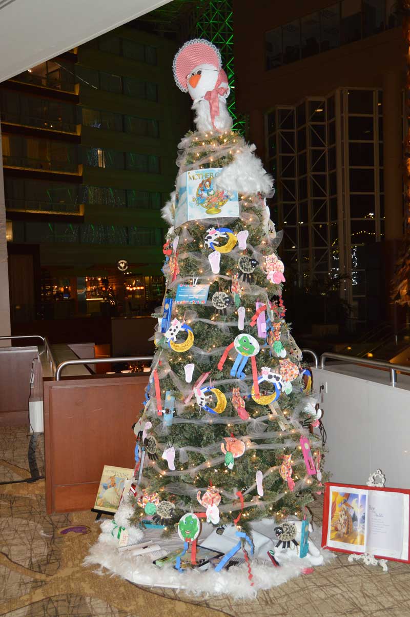 Christmas Tree graciously decorated by Aldersgate Child Development Center.