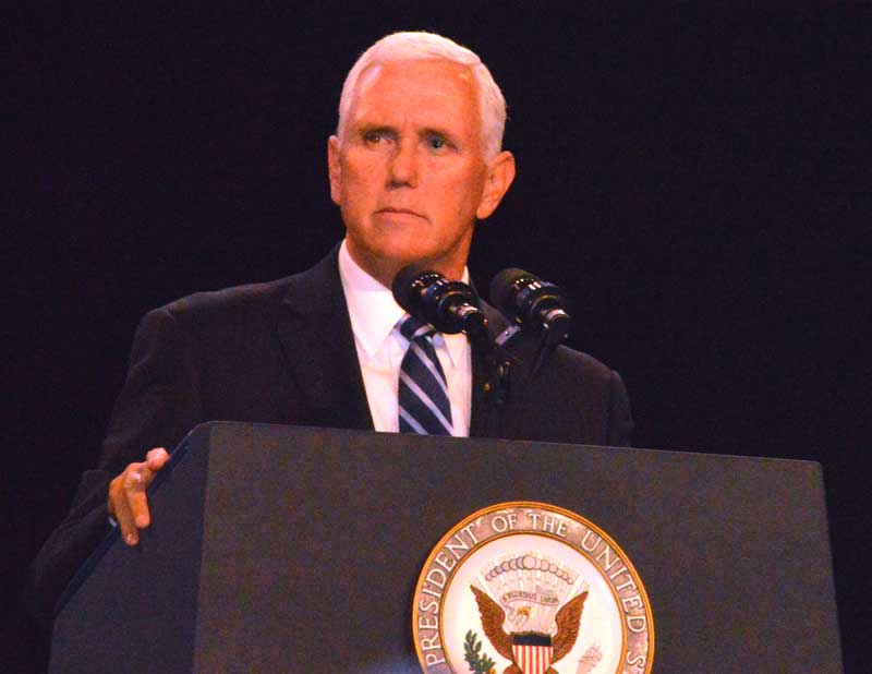 Vice President Mike Pence spoke to energetic members at the 101st American Legion National Convention.