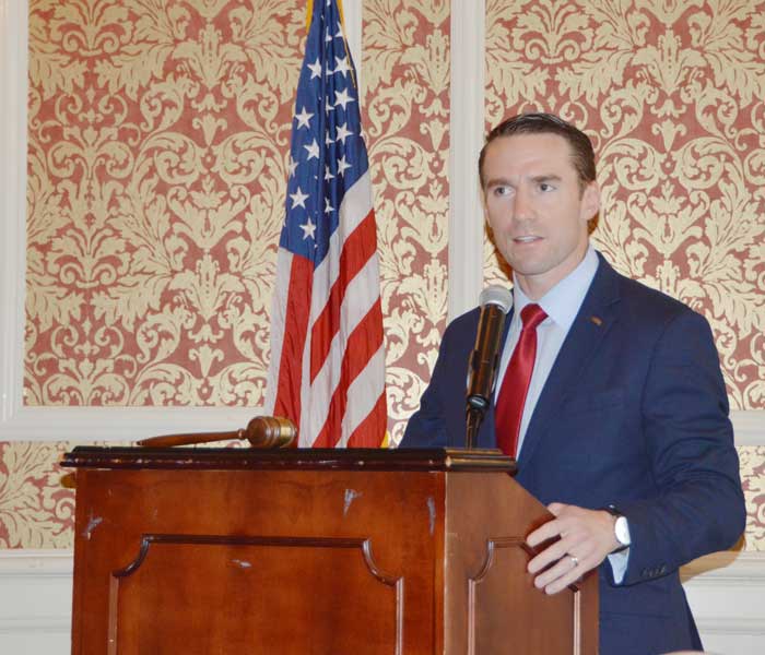 US Army Retired Lt. Colonel Bobby Cox, recently elected SC State House District 21 in Greer, spoke to the Greenville County Republican Women's Club about the reasons he decided to run as a candidate.