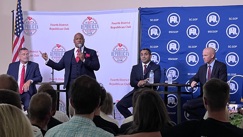 Left to right: Mike LaPierre, Mark Burns, George Abuzeid and William Timmons.