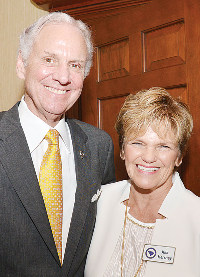  SC Gov. Henry McMaster with  Julie Hershey. You can watch videos of the GCRWC meeting online at GCRWC.com.