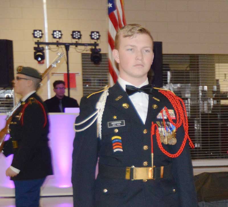 Cadet Lt. Col. Keaton Anderson was notified that he will receive a US Army ROTC at Furman University for a four-year Scholarship.