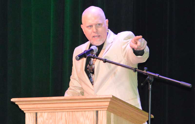 A former radio announcer Justin Rey Williams was a special guest speaker who also overcame a speaking disability which was later to be known as dyslexia.