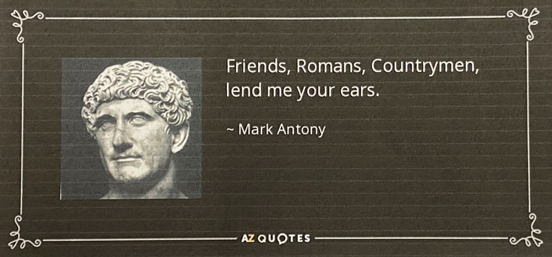 Mark Anthony (83 B.C. - 30 B.C.), Latin name: Marcus Antonius. Roman politicians and general who played a critical role in transforming Rome from a constitutional republic into an autocratic empire.