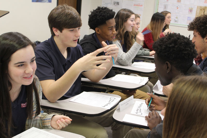 Photo Courtesy of Spartanburg Christian Academy: Spartanburg Christian Academy juniors and seniors now have the opportunity to earn college credit from North Greenville University.  