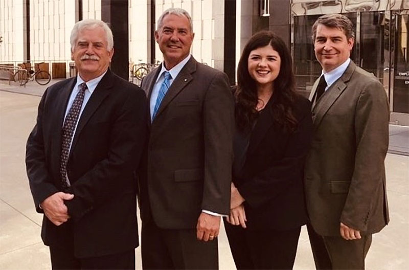 Troy Newman, (second from left) and his legal team from the American Center for Law and Justice