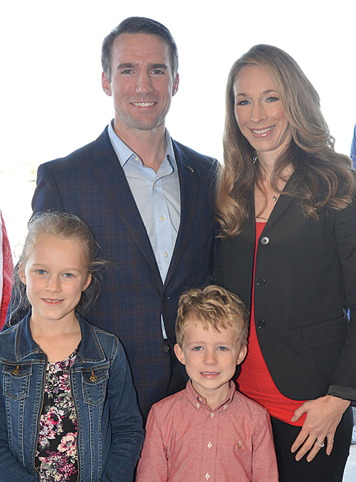 Candidate for SC House District 21, Bobby Cox, with his wife Joscelyn and their children Reagan and Seth.